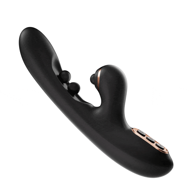 GEM Wiggling Twin Balls Rabbit Vibrator