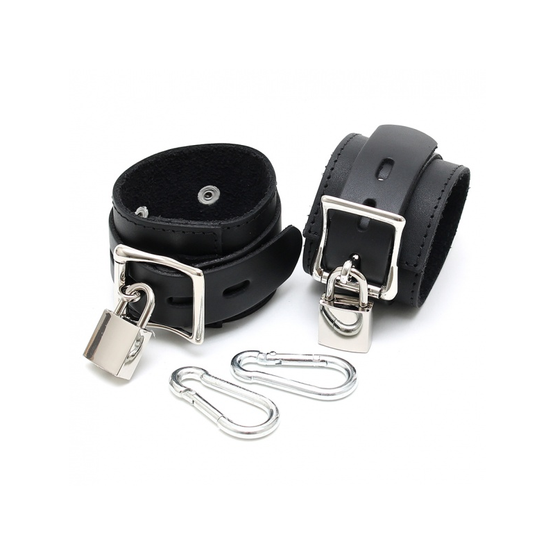 Manchetter med hængelås og karabiner