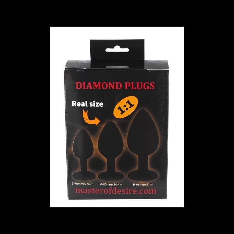 Diamond Buttplugs 3 størrelser