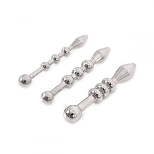 Urethral Trainer Kit 3 Solid Beads Penisplugs