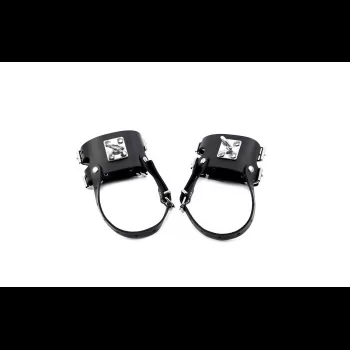 Leather Ankle Restraints with Heavy O-Ring