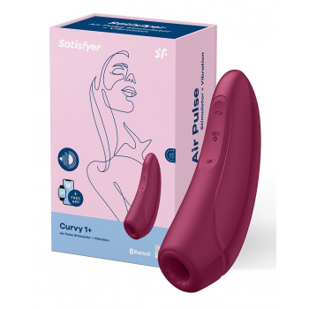 SATISFYER CURVY 1+ ROSE RED / INCL. BLUETOOTH AND APP