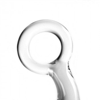 Glas dildo - Clear buttplug & O-ring