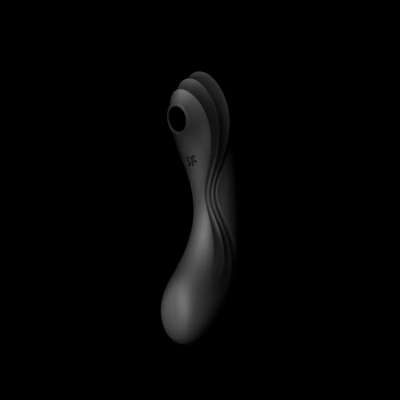 SATISFYER - CURVY TRINITY 4 - 3-IN-1 VIBRATOR - BLACK SATISFYER - CURVY TRINITY 4 - 3-IN-1 VIBRATOR - BLACK