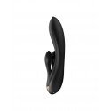 SATISFYER - DOUBLE FLEX - RABBIT VIBRATOR - BLACK