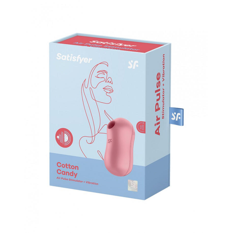 SATISFYER - COTTON CANDY - AIR PULSE VIBRATOR - PINK