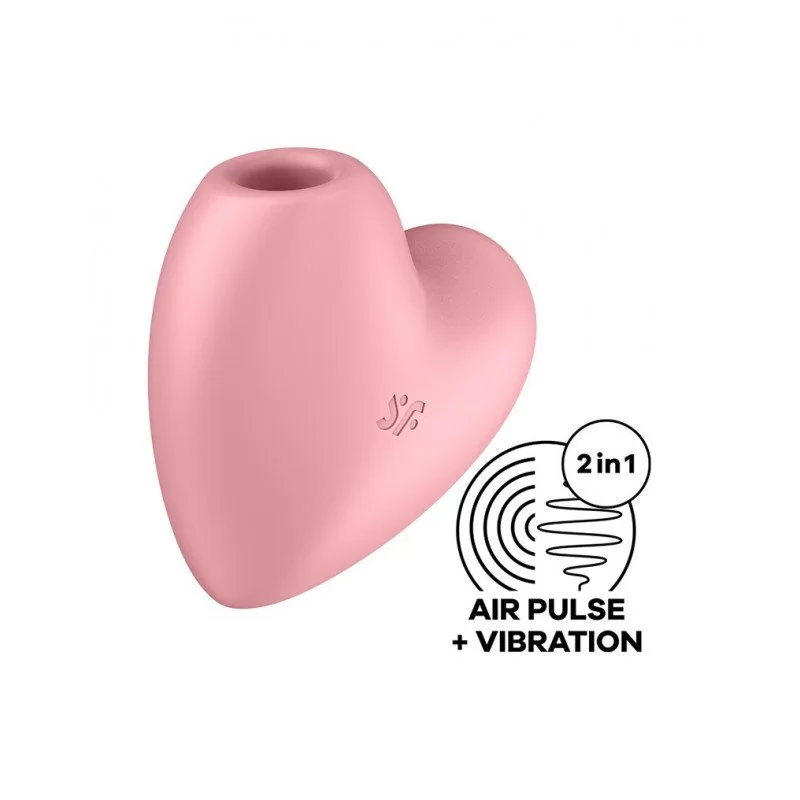 SATISFYER - CUTIE HEART - AIR PULSE VIBRATOR - PINK SATISFYER - CUTIE HEART - AIR PULSE VIBRATOR - PINK