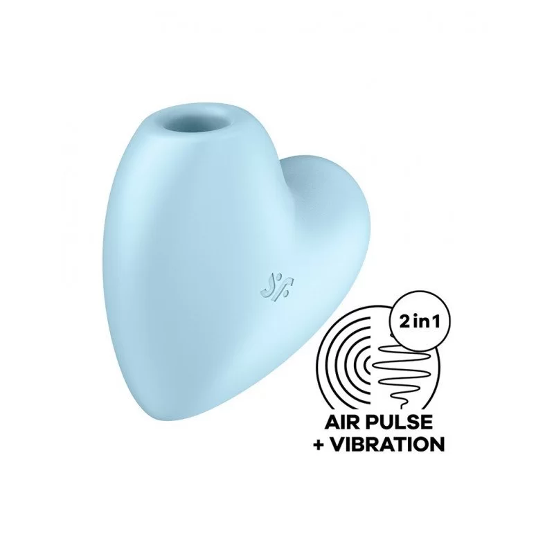 SATISFYER - CUTIE HEART - AIR PULSE VIBRATOR - BLUE SATISFYER - CUTIE HEART - AIR PULSE VIBRATOR - BLUE