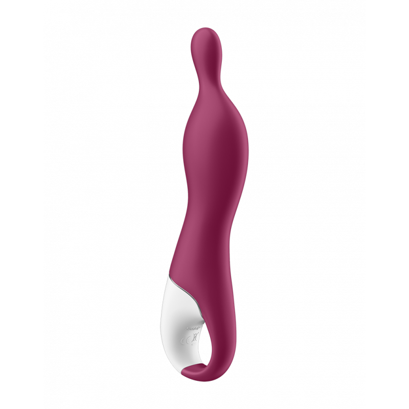 SATISFYER - A-MAZING 1 - A-SPOT VIBRATOR - BERRY