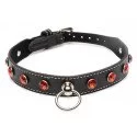 Diamond Choker with O-Ring - Black/Red Diamond Choker with O-Ring - Black/Red