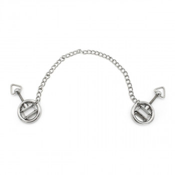 Nipple Clamps Rings Screwed with Chain