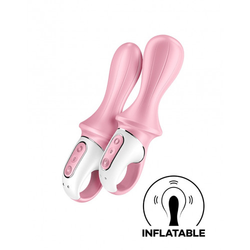 SATISFYER - AIR PUMP BOOTY 5+ - INFLATABLE ANAL VIBRATOR (WITH APP CONTROL) - PINK