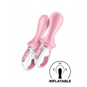 SATISFYER - AIR PUMP BOOTY 5+ - INFLATABLE ANAL VIBRATOR (WITH APP CONTROL) - PINK