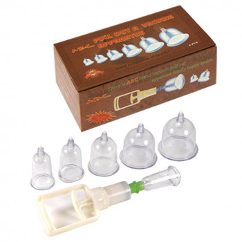 Complete cupping set of 6 cups in box