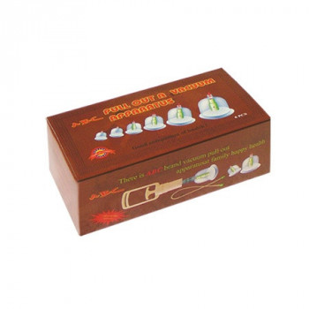 Complete cupping set of 6 cups in box