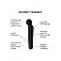 SATISFYER - PLANET WAND-ER - WAND VIBRATOR - SORT & ROSE GOLD SATISFYER - PLANET WAND-ER - WAND VIBRATOR - SORT & ROSE GOLD