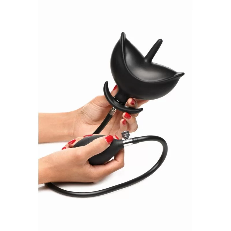 Inflatable Silicone Anal Plug – Black
