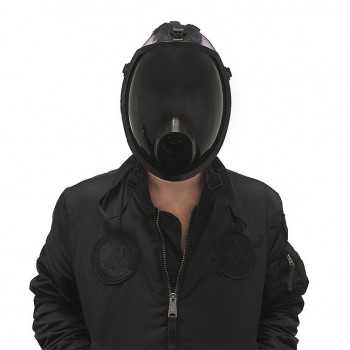 Black MSX Smoke Full Visor Gas Mask  - 1