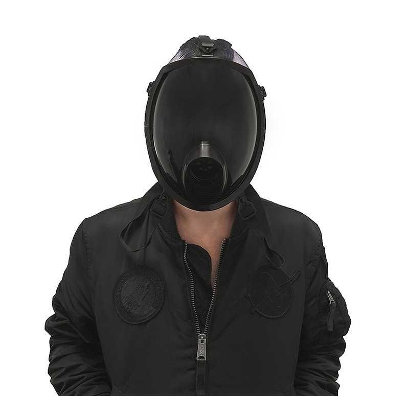 Black MSX Smoke Full Visor Gas Mask