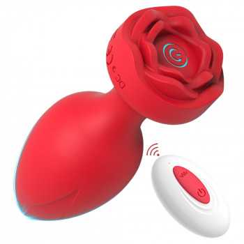 Power Escorts - Princess Plug - Remote Rose Design Plug  - 1