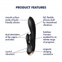 SATISFYER - DOUBLE FLEX - RABBIT VIBRATOR - BLACK Satisfyer - 4 SATISFYER - DOUBLE FLEX - RABBIT VIBRATOR - BLACK