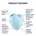 SATISFYER - CUTIE HEART - AIR PULSE VIBRATOR - BLUE Satisfyer - 3 SATISFYER - CUTIE HEART - AIR PULSE VIBRATOR - BLUE