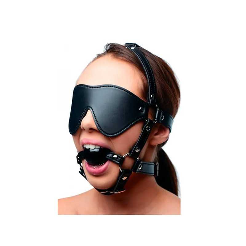Ballgag med Blindfold og Harness Strict - 1 Ballgag med Blindfold og Harness Strict - 1