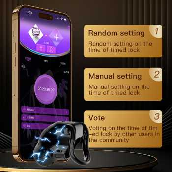 Electric Shock Chastity Cage Automatic Lock  - 7