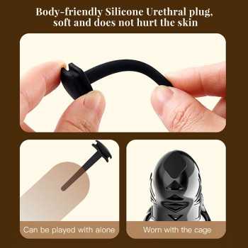Electric Shock Chastity Cage Automatic Lock  - 8