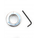 Rimba Bondage Play - Rustfrit stål ballstretcher med unbrakonøgle (højde 2,5 cm)  - 1