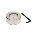 Rimba Bondage Play - Rustfrit stål ballstretcher med unbrakonøgle (højde 2,5 cm)  - 1