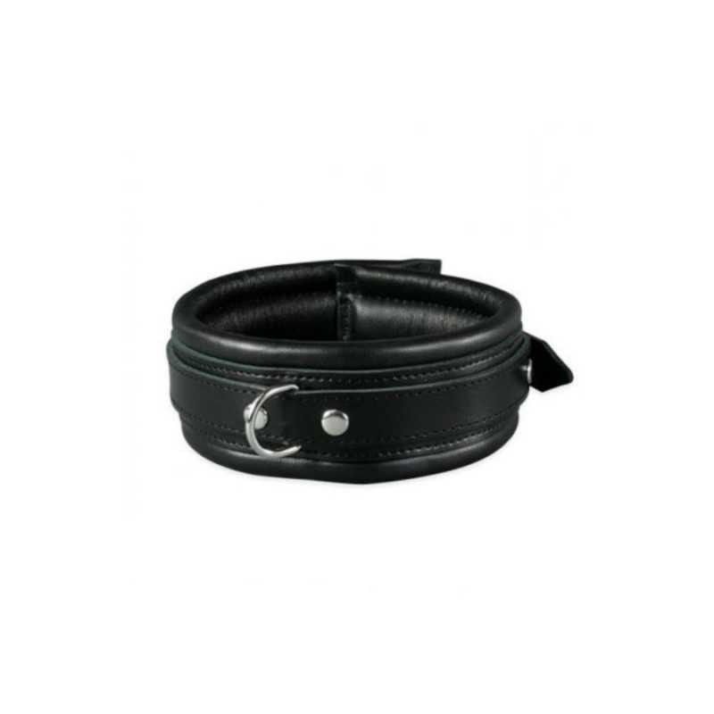 Halsbånd Leather Collar 5 cm - Black - 2 Halsbånd Leather Collar 5 cm - Black - 2