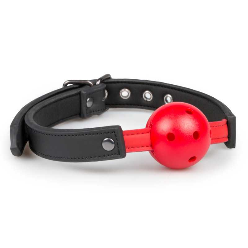 Ball Gag med PVC Ball - Rød Easy Toys - 1