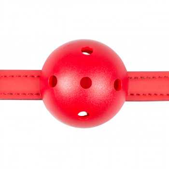 Ball Gag med PVC Ball - Rød Easy Toys - 2