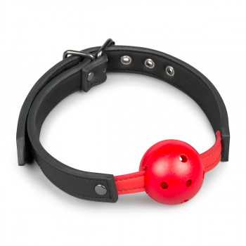 Ball Gag med PVC Ball - Rød Easy Toys - 3