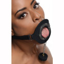 Mouthgag med åbning og prop – gag til BDSM fra SM-shop Mouthgag with opening and stopper