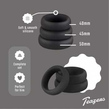 Teazers Silicone Penisring sæt Teazers - 3