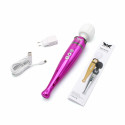 Magic wand Pixey Deluxe - Pink Chrome - trådløs og genopladelig Kraftfuldt sexlegetøj Pixey Deluxe Magic Wand Pink Chrome