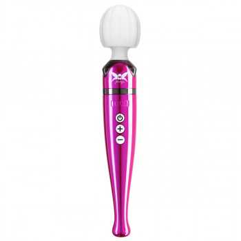 Kraftfuldt sexlegetøj Pixey Deluxe Magic Wand Pink Chrome