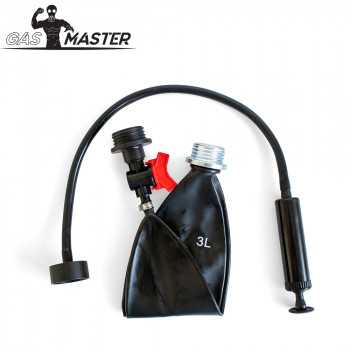 Rebreathing Bag XXL med Gasmaske gevind og Pumpe  - 1