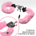 XR Brands - Plyshåndjern Pink Master Series - 2 XR Brands - Plyshåndjern Pink