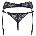 Blonde Hofteholder med Trusser i Sort Cottelli Collection - 4 Blonde Hofteholder med Trusser i Sort Cottelli Collection - 1