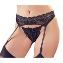 Blonde Hofteholder med Trusser i Sort Cottelli Collection - 1 Blonde Hofteholder med Trusser i Sort Cottelli Collection - 1