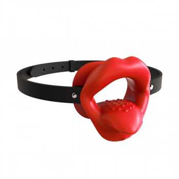 Silikone Ring gag med Vibrator i tungen Kiotos - 2