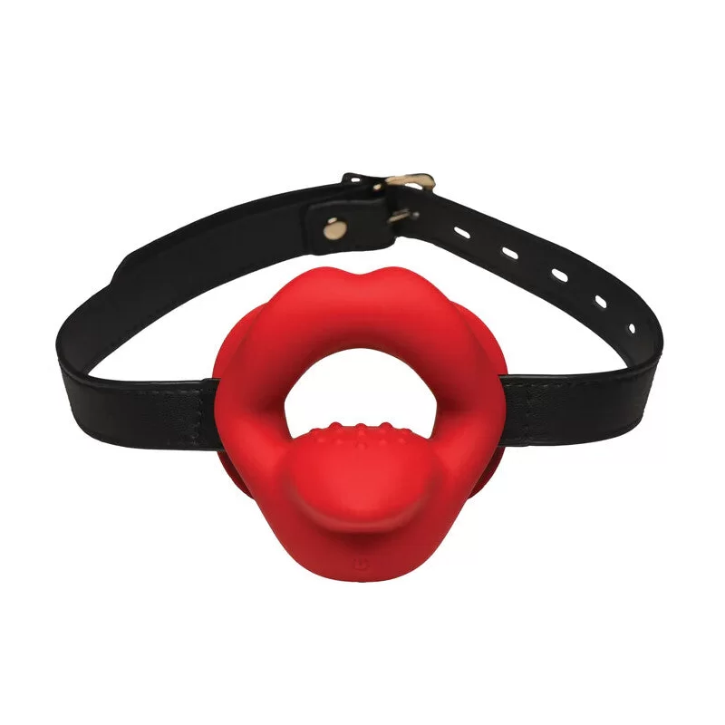 Silikone Ring gag med Vibrator i tungen Kiotos - 1 Silikone Ring gag med Vibrator i tungen Kiotos - 1