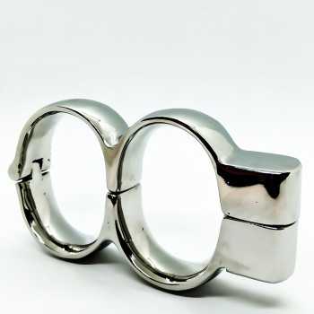 Stainless Steel Irish Handcuffs - Large Ø 70 mm.  - 1