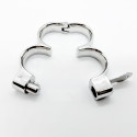 Stainless Steel Irish Handcuffs - Large Ø 70 mm.  - 1