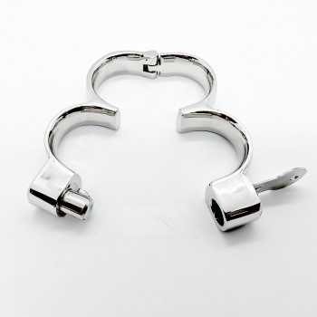 Stainless Steel Irish Handcuffs - Large Ø 70 mm.  - 2