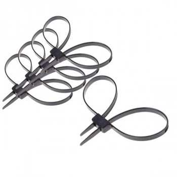 Misbehaved Black Zip Tie Police Cuffs - 5 stk Master Series - 1