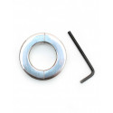 Rimba Bondage Play - Rustfrit stål ballstretcher med unbrakonøgle (højde 1,5 cm) RIMBA - 1